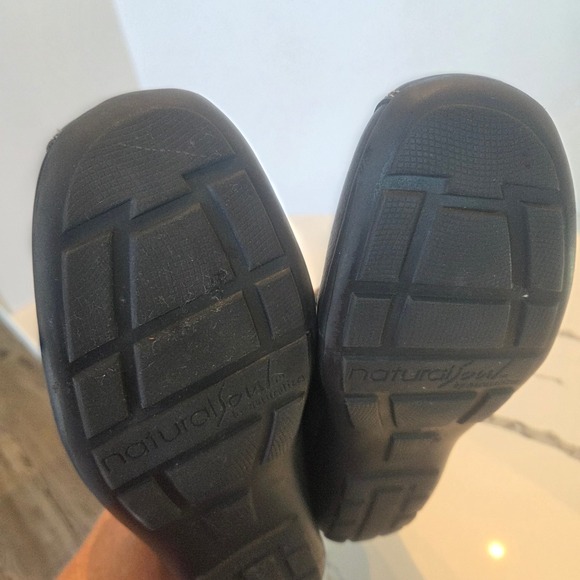 Natural Soul by Naturalizer Leather Slip on Loafers Cushioned‎ Comfort Blk 11 - Picture 8 of 11